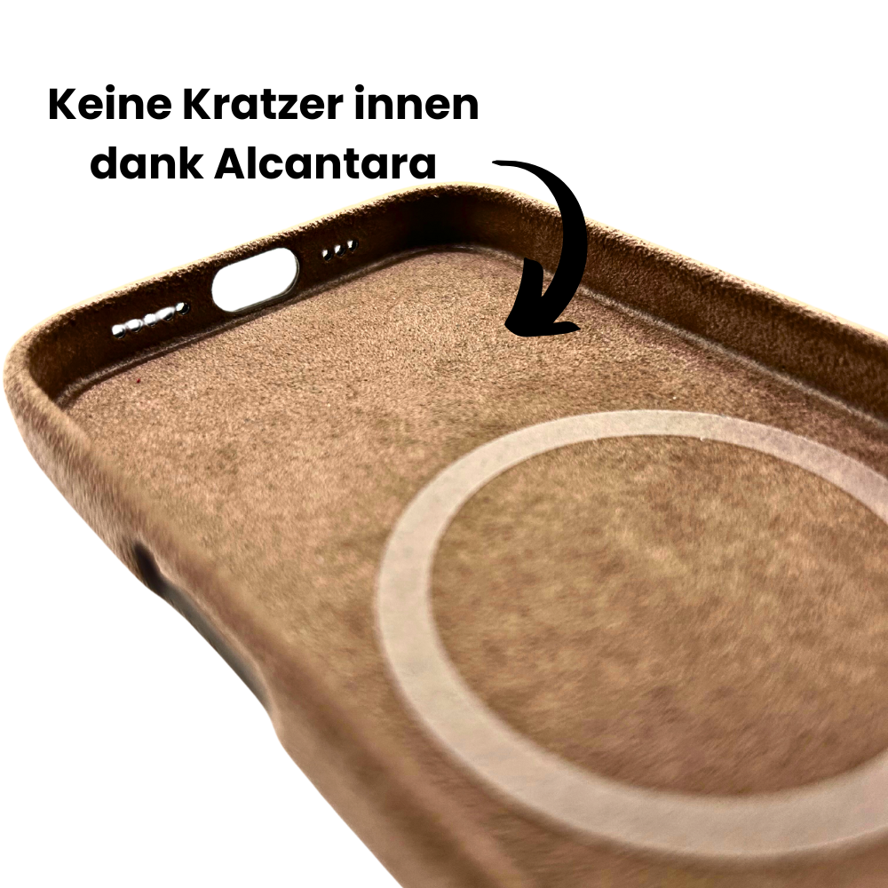iPhone 16 Pro Max - Alcantara Hülle - Light Brown